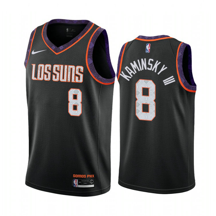 Frank Kaminsky III Phoenix Suns #8 Black 2019-20 City Jersey