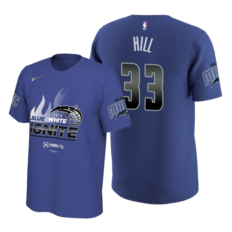 Orlando Magic Grant Hill Royal 2019 NBA Playoffs T-Shirt
