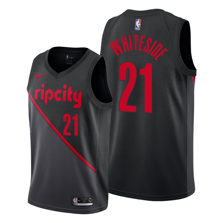 Hassan Whiteside Portland Trail Blazers #21 2019-20 City Jersey