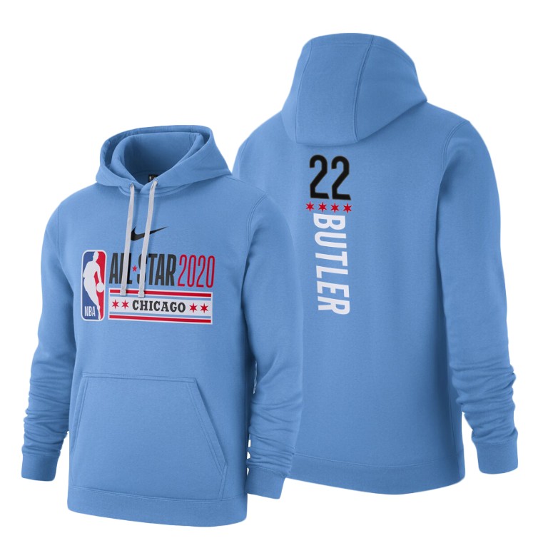 Miami Heat Jimmy Butler 2020 NBA All-Star Game Club Fleece Hoodie - Blue Miami Heat Jimmy Butler 2020 NBA All-Star Game Club Fleece Hoodie - Blue