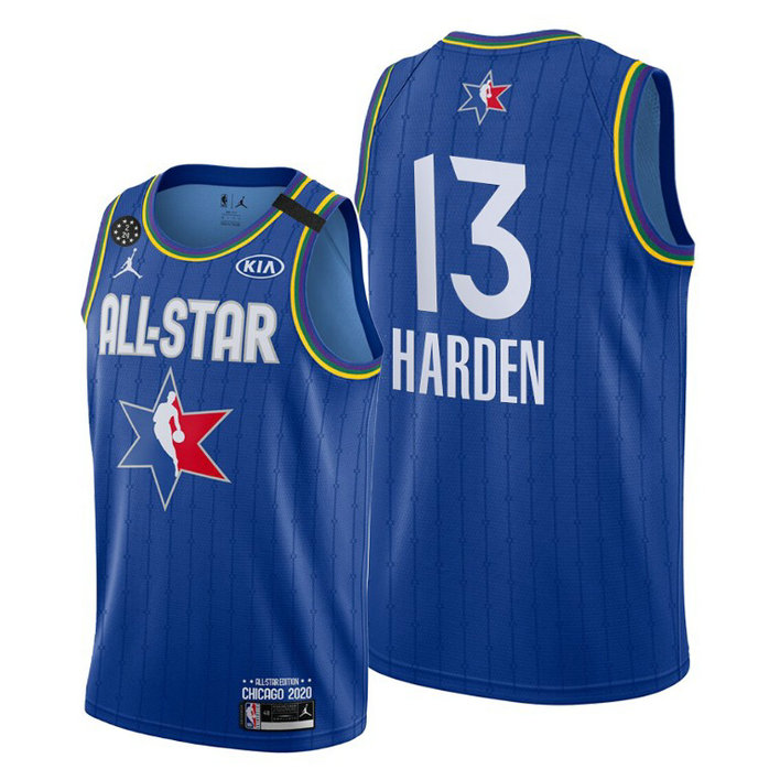 Houston Rockets #13 James Harden Blue 2020 NBA All-Star Game Western Conference Jersey Houston Rockets #13 James Harden Blue 2020 NBA All-Star Game Western Conference Jersey