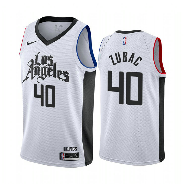 Ivica Zubac Los Angeles Clippers #40 White 2019-20 City Jersey Ivica Zubac Los Angeles Clippers #40 White 2019-20 City Jersey