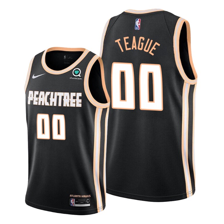 Jeff Teague Atlanta Hawks #00 Black 2019-20 City Jersey