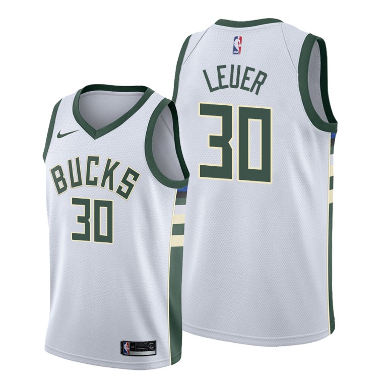 Jon Leuer Milwaukee Bucks #30 2019-20 Association Jersey Jon Leuer Milwaukee Bucks #30 2019-20 Association Jersey
