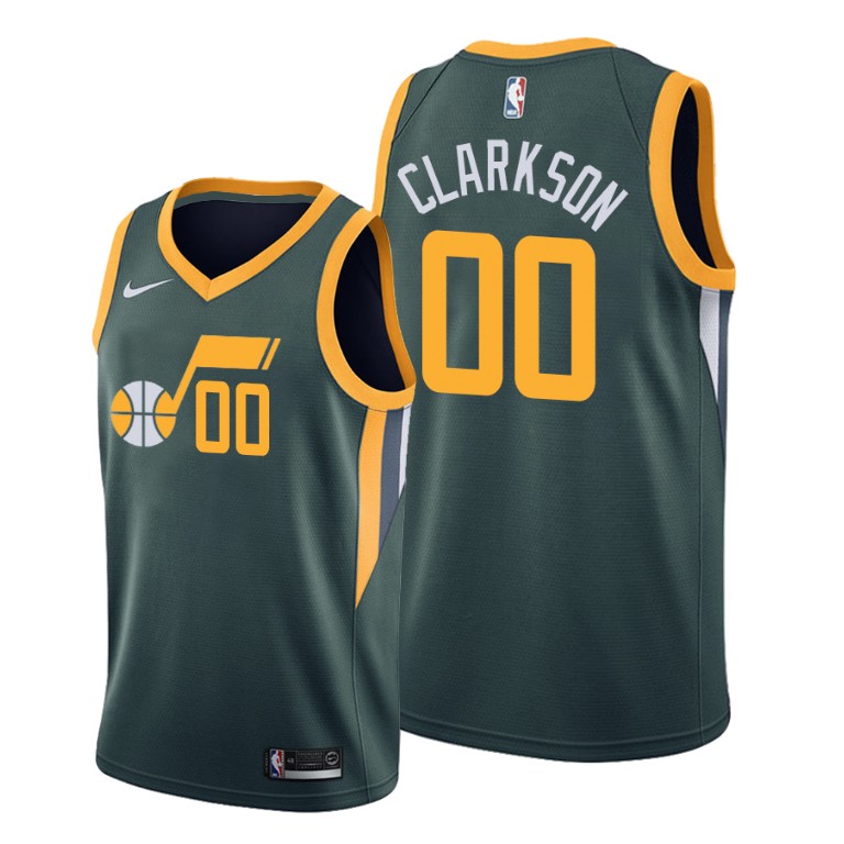 Jordan Clarkson Utah Jazz #00 Green 2019-20 Earned Edition Jersey Jordan Clarkson Utah Jazz #00 Green 2019-20 Earned Edition Jersey