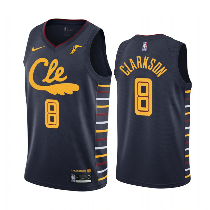 Jordan Clarkson Cleveland Cavaliers #8 Navy 2019-20 City Jersey Jordan Clarkson Cleveland Cavaliers #8 Navy 2019-20 City Jersey