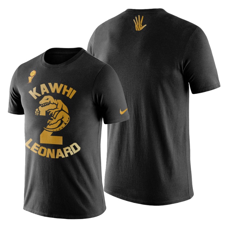 Toronto Raptors #2 Kawhi Leonard 2019 NBA Finals Champions Black T-Shirt Toronto Raptors #2 Kawhi Leonard 2019 NBA Finals Champions Black T-Shirt