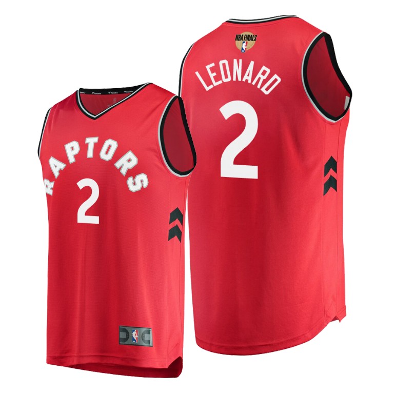 Toronto Raptors Kawhi Leonard Red 2019 NBA Finals Icon Jersey