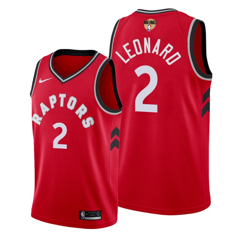 Toronto Raptors Kawhi Leonard Red 2019 NBA Finals Icon Jersey