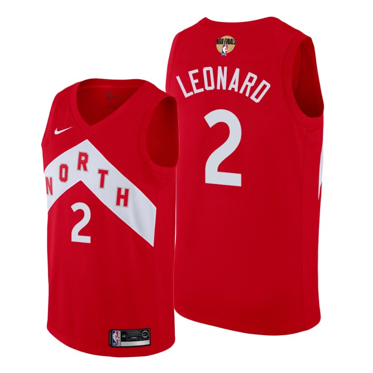 Toronto Raptors Kawhi Leonard Red 2019 NBA Finals Earned Jersey