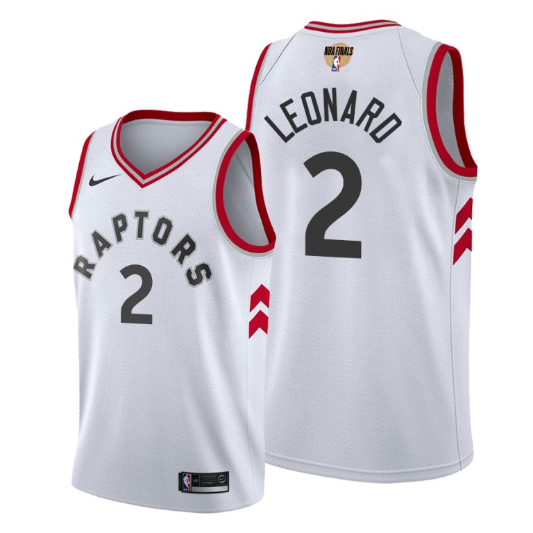 Toronto Raptors Kawhi Leonard White 2019 NBA Finals Association Jersey