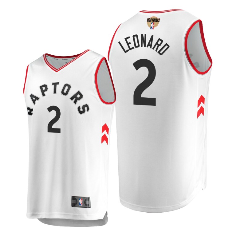 Toronto Raptors Kawhi Leonard White 2019 NBA Finals Association Jersey