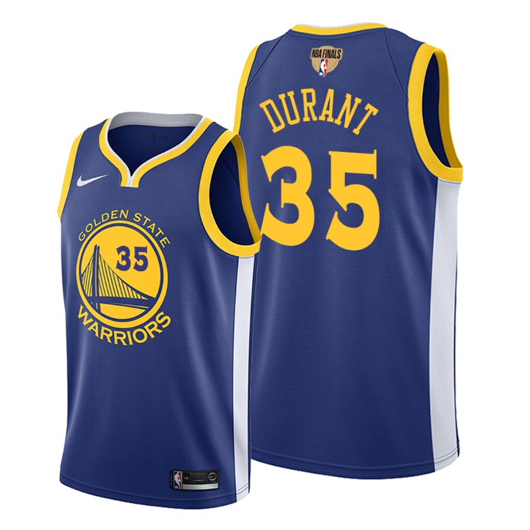 Golden State Warriors Kevin Durant Royal 2019 NBA Finals Icon Jersey