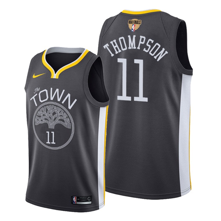 Golden State Warriors Klay Thompson Black 2019 NBA Finals Statement Jersey
