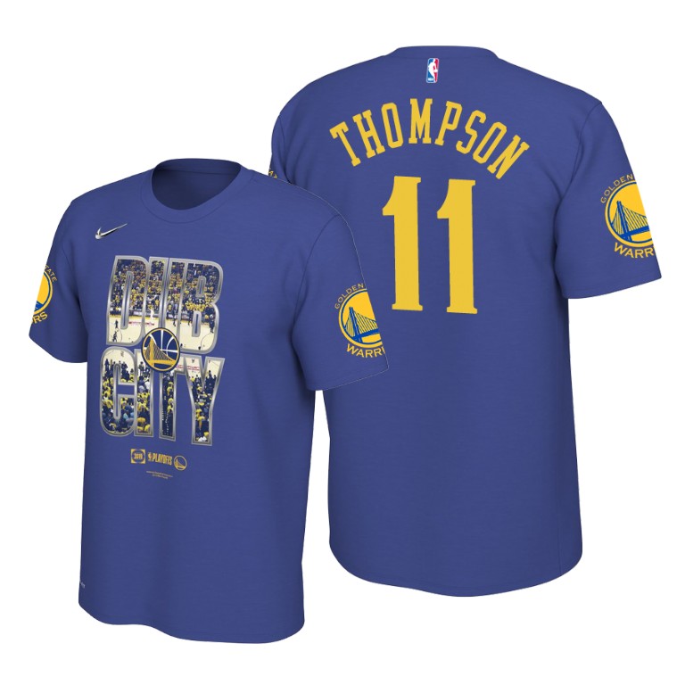 Golden State Warriors Klay Thompson Blue 2019 NBA Playoffs T-Shirt Golden State Warriors Klay Thompson Blue 2019 NBA Playoffs T-Shirt