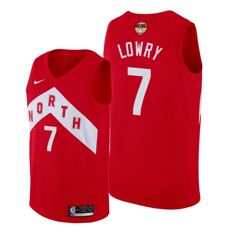 Toronto Raptors Kyle Lowry Red 2019 NBA Finals Earned Jersey