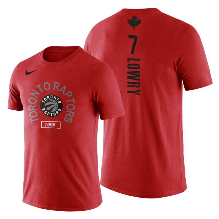 Toronto Raptors #7 Kyle Lowry 2019 NBA Finals Red Personalized T-Shirt Toronto Raptors #7 Kyle Lowry 2019 NBA Finals Red Personalized T-Shirt