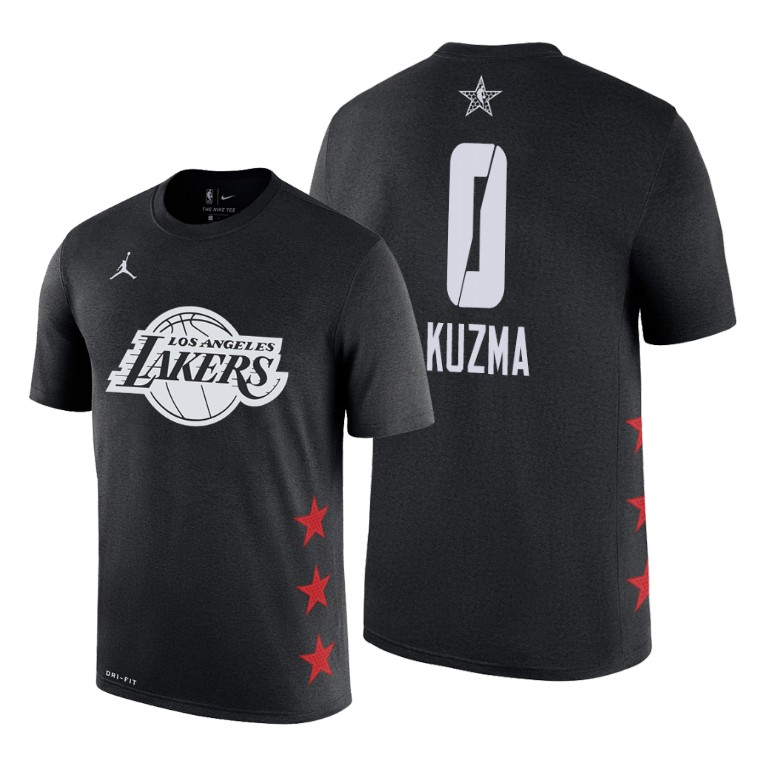 Los Angeles Lakers Kyle Kuzma 2019 All-Star Game Name & Number Black T-Shirt