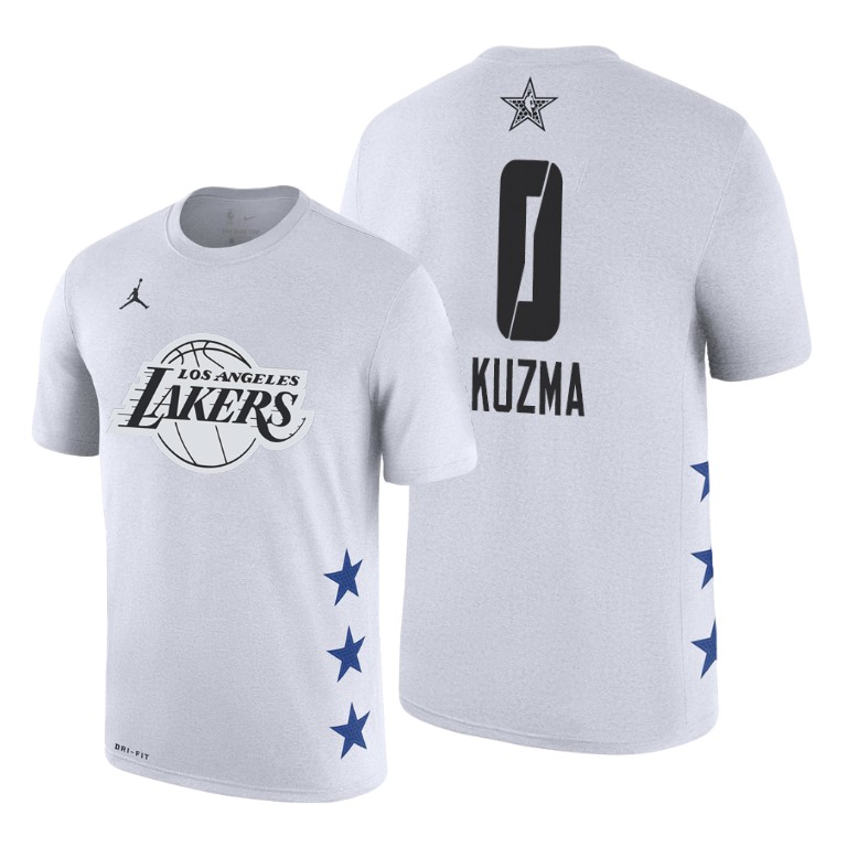 Los Angeles Lakers Kyle Kuzma 2019 All-Star Game Name & Number White T-Shirt Los Angeles Lakers Kyle Kuzma 2019 All-Star Game Name & Number White T-Shirt