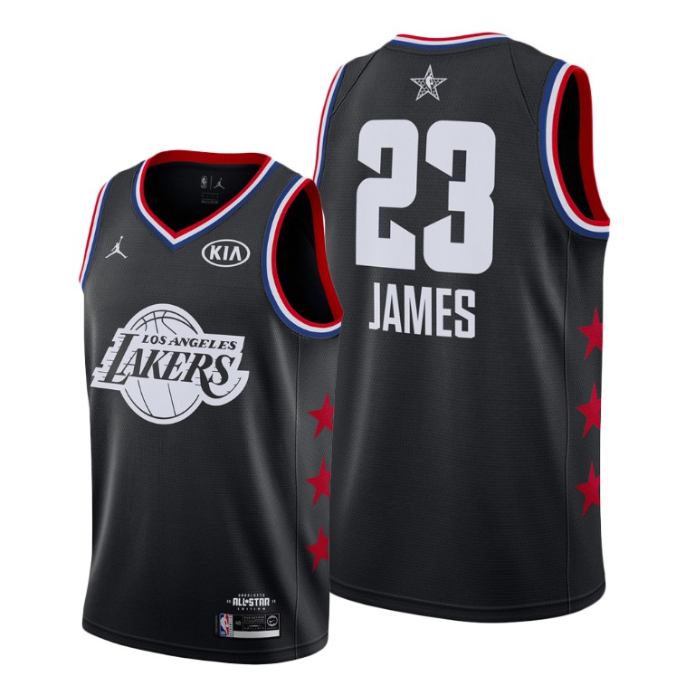 Los Angeles Lakers #23 LeBron James Black 2019 All-Star Jersey Los Angeles Lakers #23 LeBron James Black 2019 All-Star Jersey