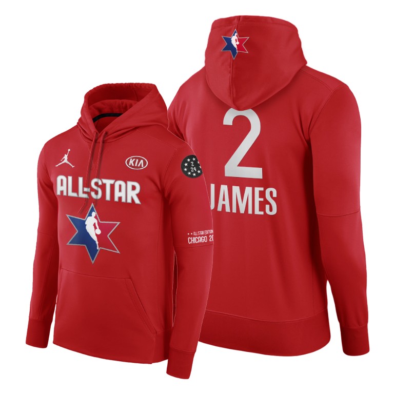 Los Angeles Lakers LeBron James 2020 NBA All-Star Game Western Conference Red Hoodie