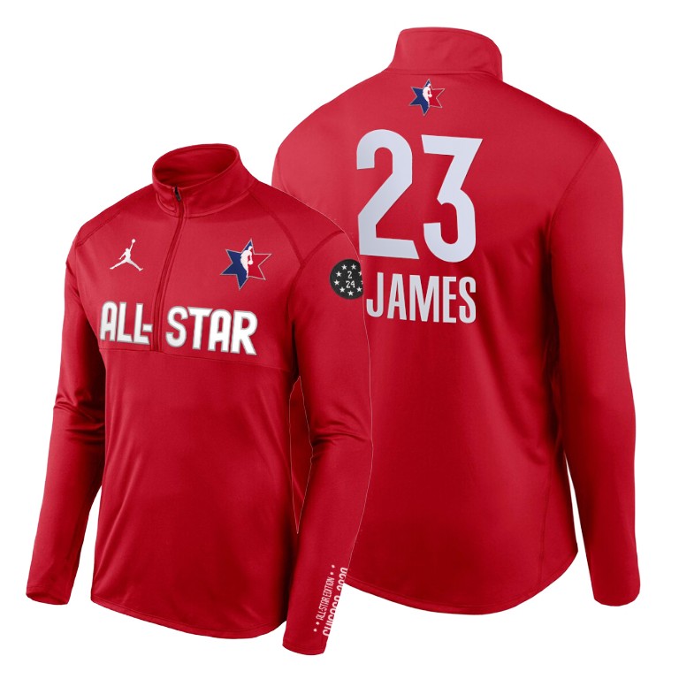 Los Angeles Lakers LeBron James 2020 NBA All-Star Game Western Conference Red Jacket Los Angeles Lakers LeBron James 2020 NBA All-Star Game Western Conference Red Jacket