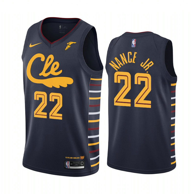 Larry Nance Jr. Cleveland Cavaliers #22 Navy 2019-20 City Jersey