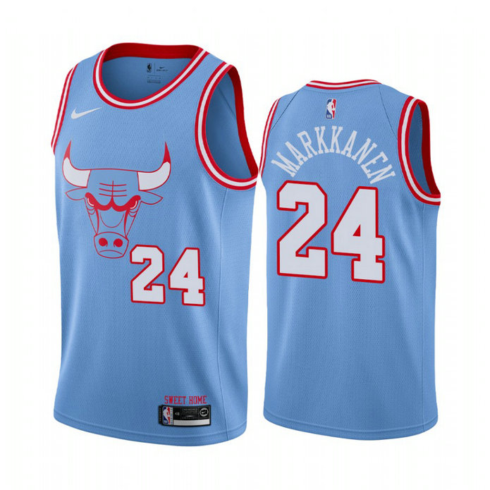 Lauri Markkanen Chicago Bulls #24 Blue 2019-20 City Jersey Lauri Markkanen Chicago Bulls #24 Blue 2019-20 City Jersey