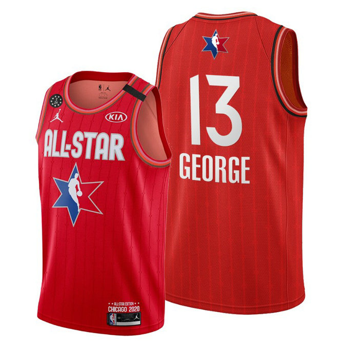 Los Angeles Clippers #13 Paul George Red 2020 NBA All-Star Game Western Conference Jersey