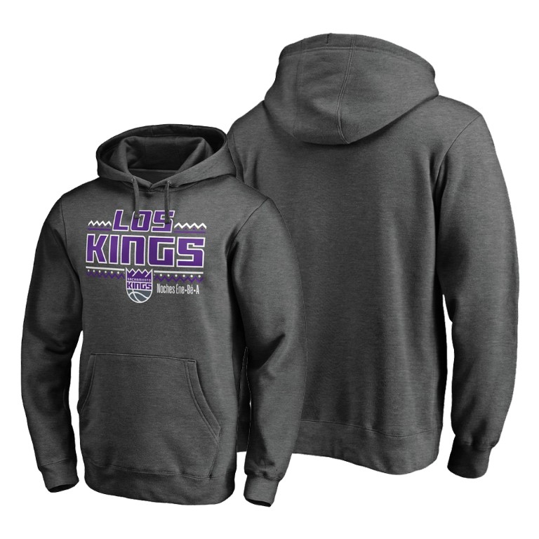 Sacramento Kings Noche Latina Hoodie Pullover Heather Gray Sacramento Kings Noche Latina Hoodie Pullover Heather Gray
