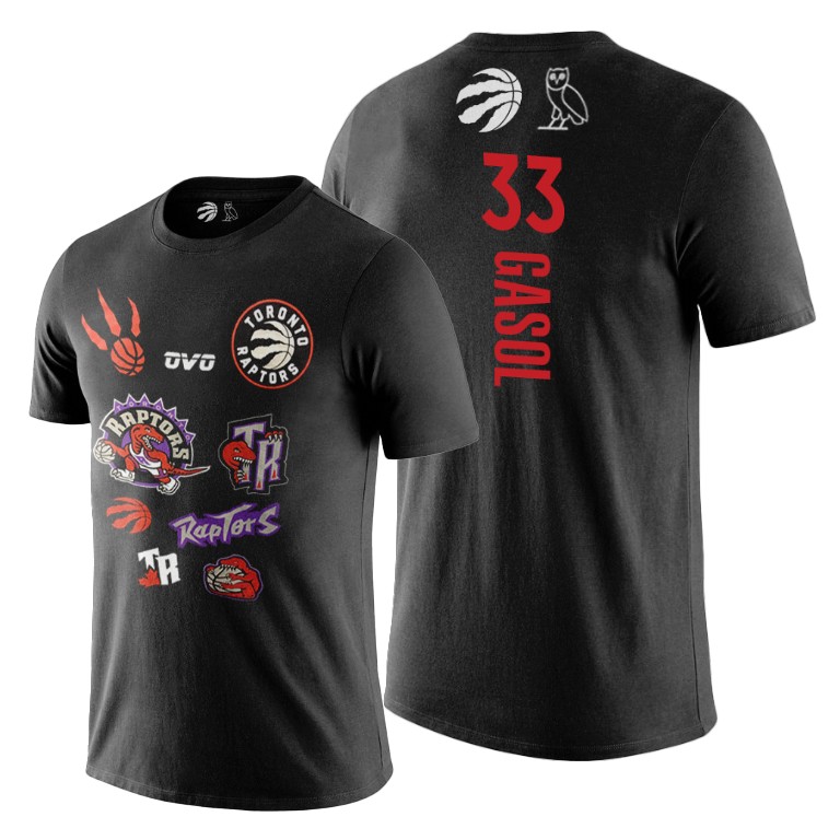 Toronto Raptors Marc Gasol Black 2019 NBA Finals OVO T-Shirt