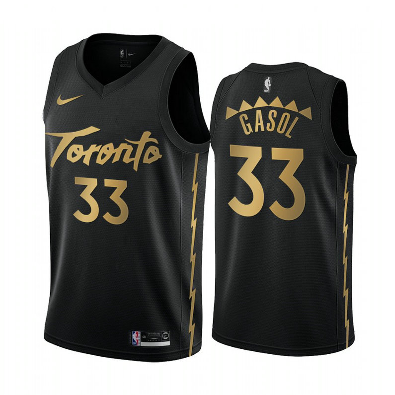 Marc Gasol Toronto Raptors #33 Black 2019-20 City Edition Jersey