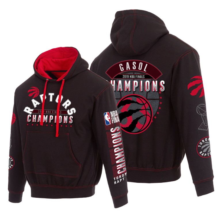 Toronto Raptors #33 Marc Gasol 2019 NBA Finals Champions JH Design Hoodie