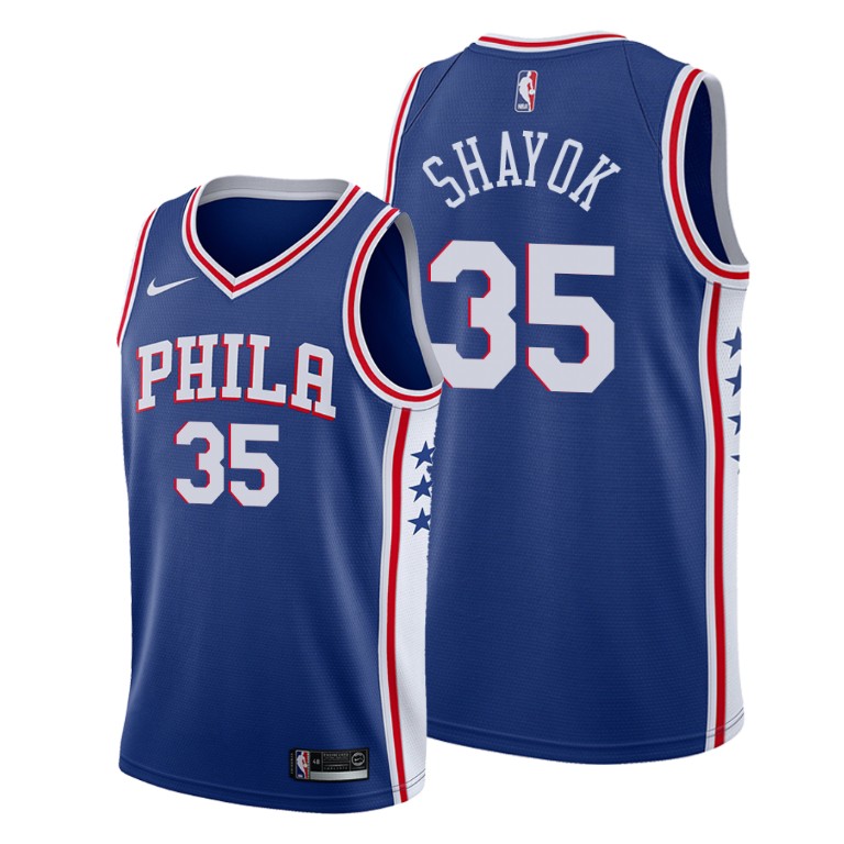 Marial Shayok Philadelphia 76ers #35 2019-20 Icon Jersey