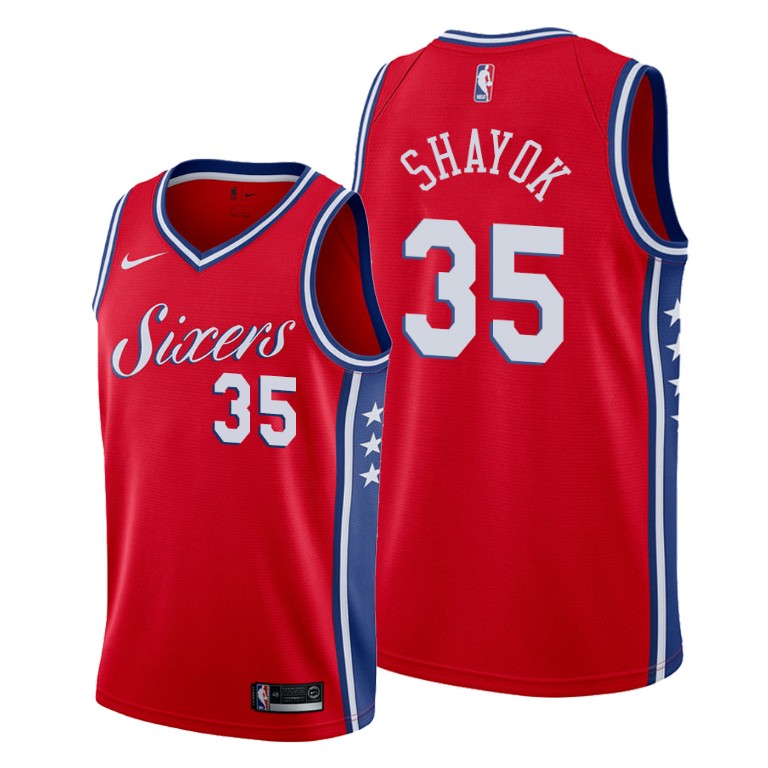 Marial Shayok Philadelphia 76ers #35 2019-20 Statement Jersey Marial Shayok Philadelphia 76ers #35 2019-20 Statement Jersey