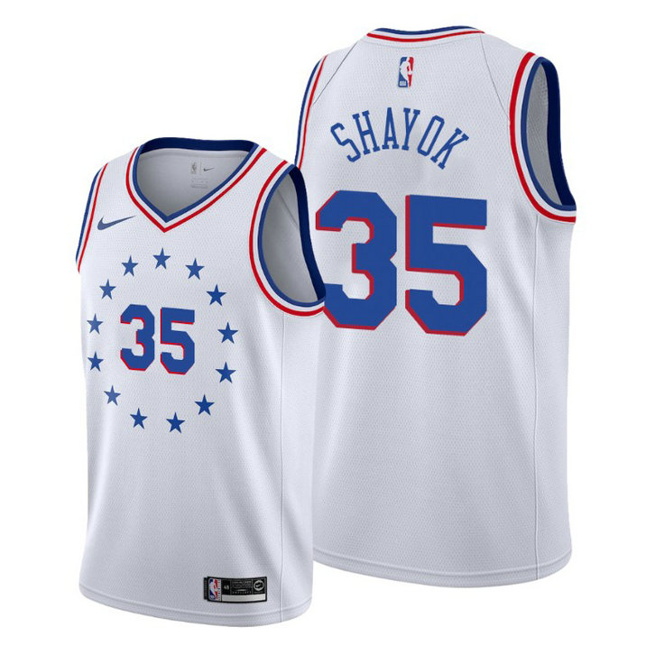 Marial Shayok Philadelphia 76ers #35 2019-20 Earned Jersey Marial Shayok Philadelphia 76ers #35 2019-20 Earned Jersey
