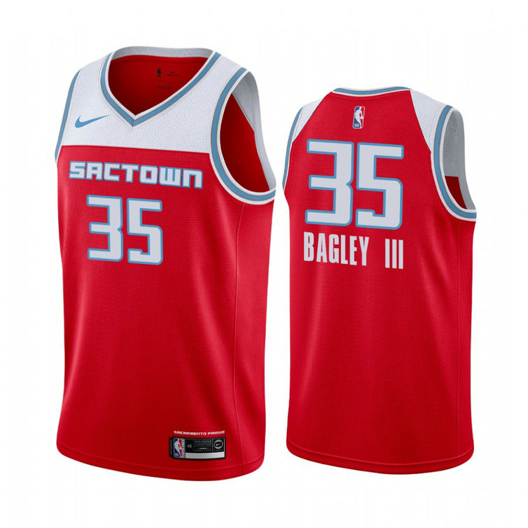 Marvin Bagley Sacramento Kings #35 Red 2019-20 City Jersey Marvin Bagley Sacramento Kings #35 Red 2019-20 City Jersey