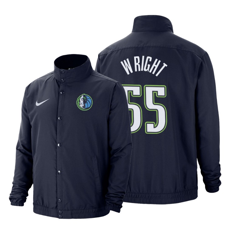 Dallas Mavericks #55 Delon Wright City DNA Jacket - Navy Dallas Mavericks #55 Delon Wright City DNA Jacket - Navy