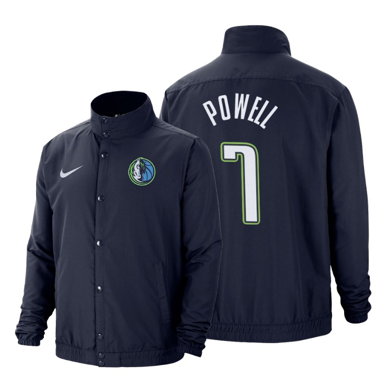 Dallas Mavericks #7 Dwight Powell City DNA Jacket - Navy Dallas Mavericks #7 Dwight Powell City DNA Jacket - Navy