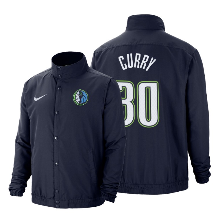 Dallas Mavericks #30 Seth Curry City DNA Jacket - Navy Dallas Mavericks #30 Seth Curry City DNA Jacket - Navy