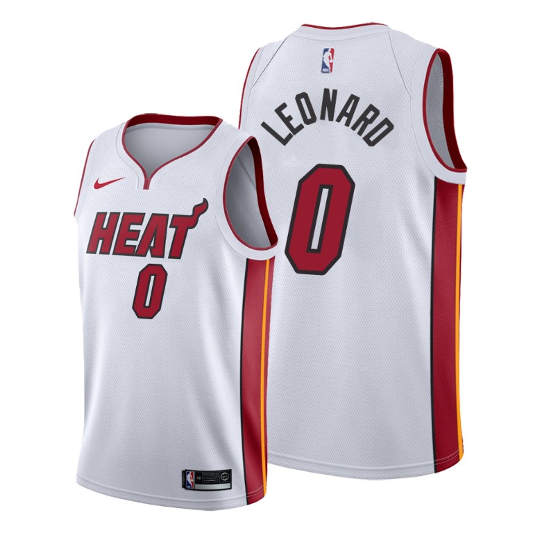 Meyers Leonard Miami Heat #0 Association Jersey With 2023 NBA finals patch 