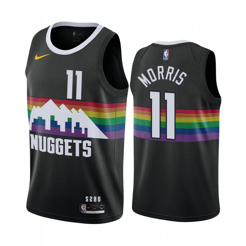 Monte Morris Denver Nuggets #11 Black City Jersey With 2023 NBA finals patch Monte Morris Denver Nuggets #11 Black City Jersey With 2023 NBA finals patch