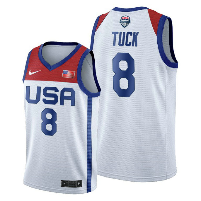 WOMEN USA National Team #8 Morgan Tuck White 2020 Tokyo Olympics Jersey WOMEN USA National Team #8 Morgan Tuck White 2020 Tokyo Olympics Jersey