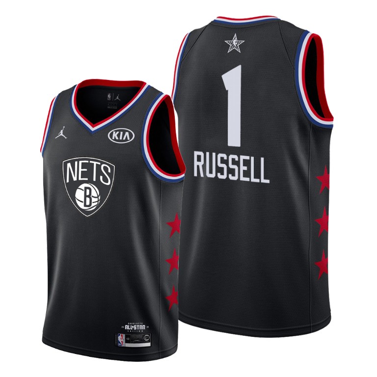 Brooklyn Nets #1 D'Angelo Russell Black 2019 All-Star Jersey