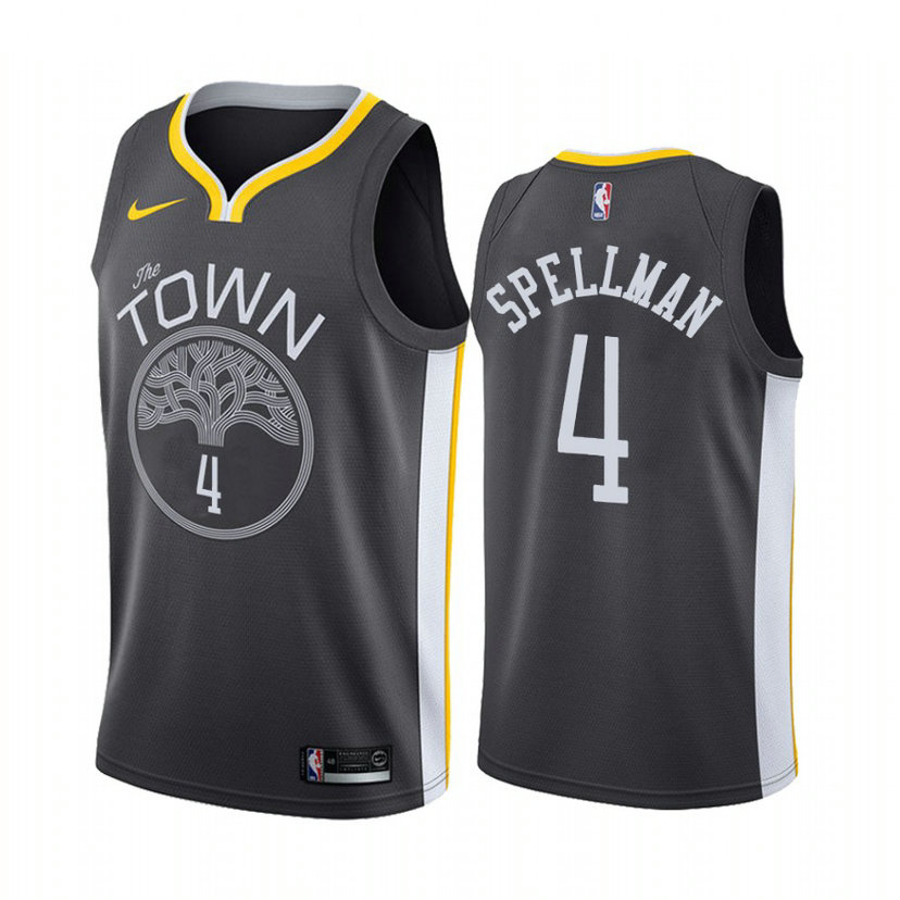 Omari Spellman Golden State Warriors #4 2019-20 City Jersey Omari Spellman Golden State Warriors #4 2019-20 City Jersey