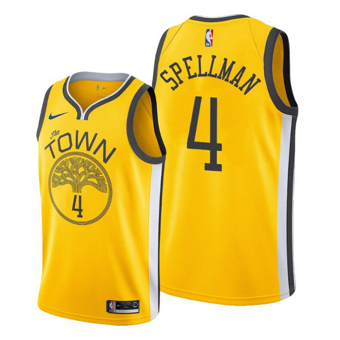 Omari Spellman Golden State Warriors #4 2019-20 Earned Jersey Omari Spellman Golden State Warriors #4 2019-20 Earned Jersey