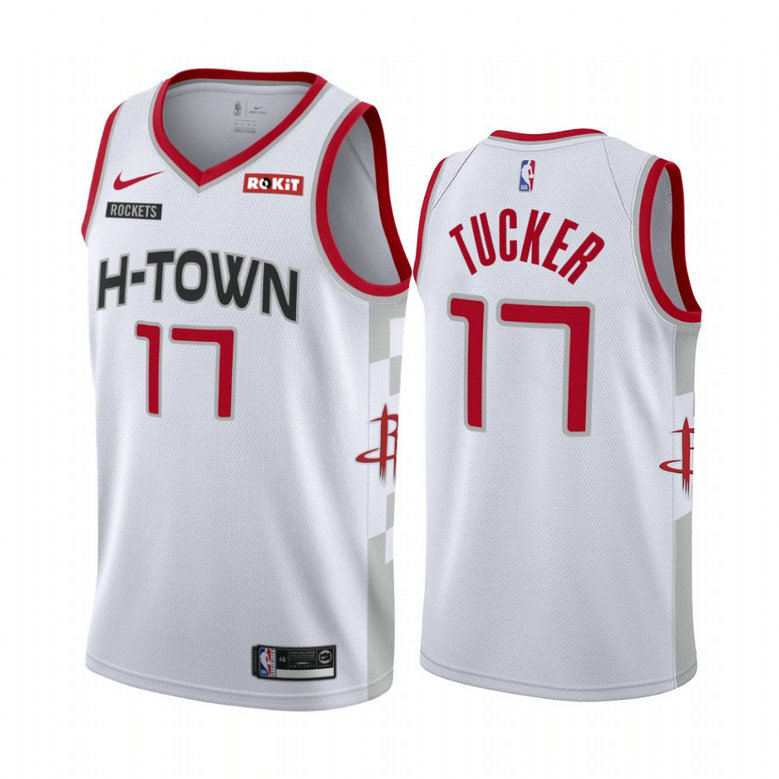 P.J. Tucker Houston Rockets #17 White 2019 City Edition Jersey P.J. Tucker Houston Rockets #17 White 2019 City Edition Jersey
