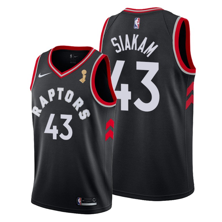 Toronto Raptors #43 Pascal Siakam 2019 NBA Finals Champions Black Statement Jersey Toronto Raptors #43 Pascal Siakam 2019 NBA Finals Champions Black Statement Jersey