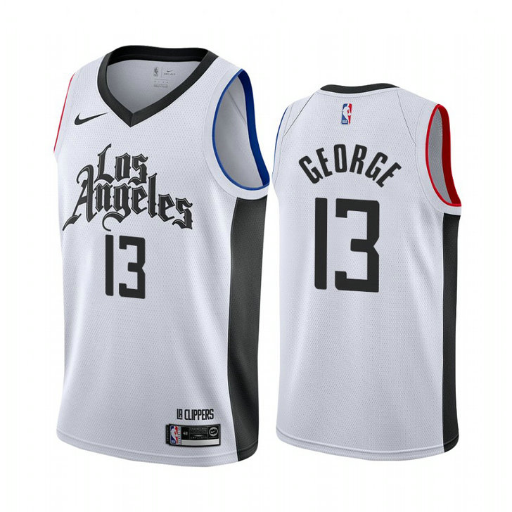 Paul George Los Angeles Clippers #13 White 2019-20 City Jersey