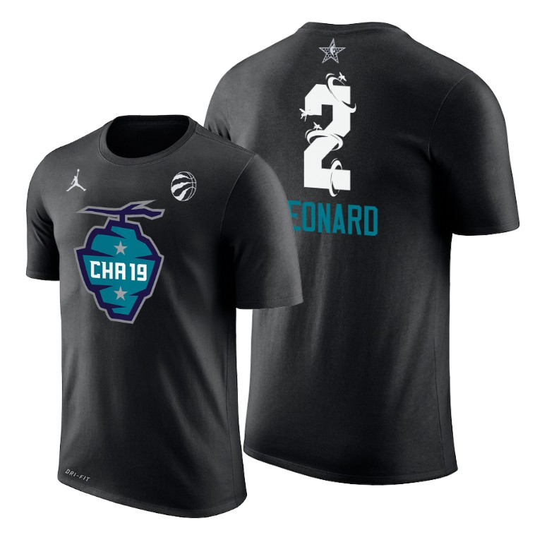 Toronto Raptors Kawhi Leonard 2019 All-Star The Buzz Side Sweep Black T-Shirt Toronto Raptors Kawhi Leonard 2019 All-Star The Buzz Side Sweep Black T-Shirt